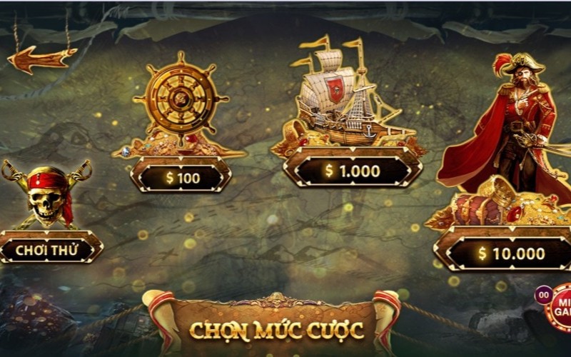 Nổ hũ Pirate King đa dạng mức cược